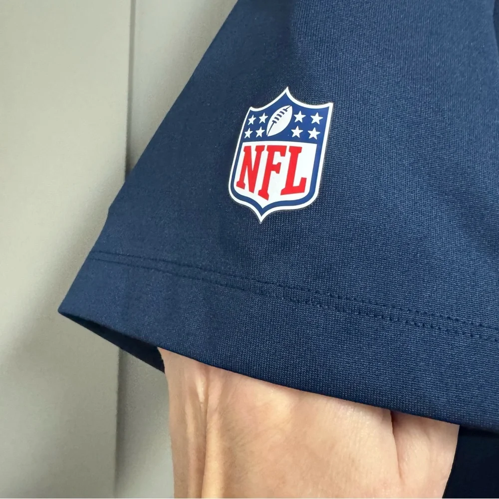 Nike Dri-Fit NFL On-Field Apparel Dallas Cowboy Polo Navy Blue ALTERED‎ to XL